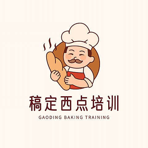 西点培训职业培训简约头像logo