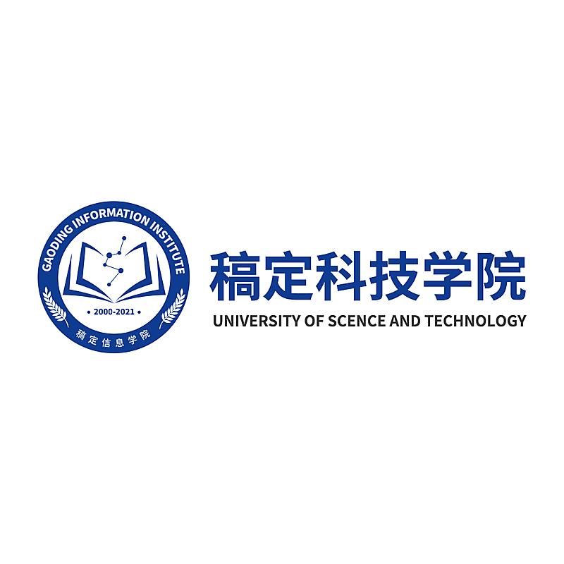 科技学院职业学校简约头像logo