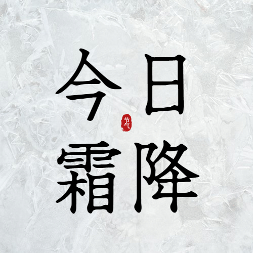 霜降节气祝福问候简约商务公众号次图预览效果