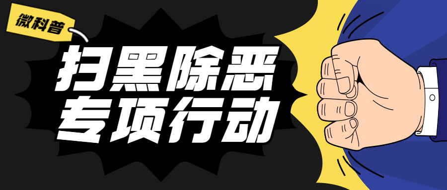 公安扫黑除恶专项行动整治公众号首图预览效果