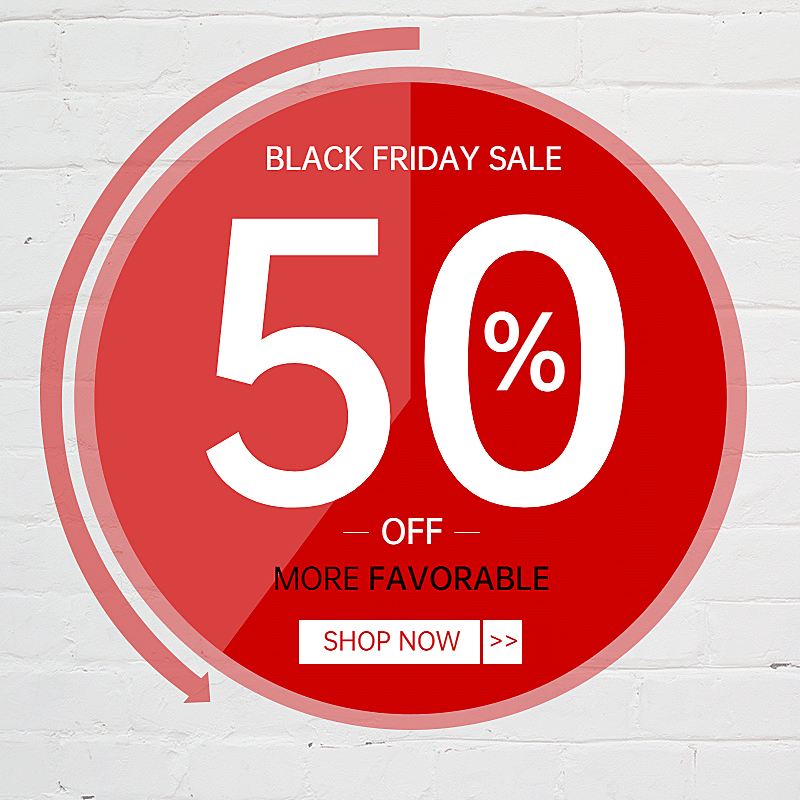 黑色星期五简约跨境电商促销主图