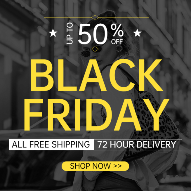 黑色星期五潮酷跨境电商促销主图预览效果