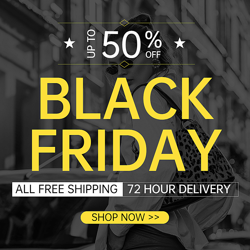 黑色星期五潮酷跨境电商促销主图