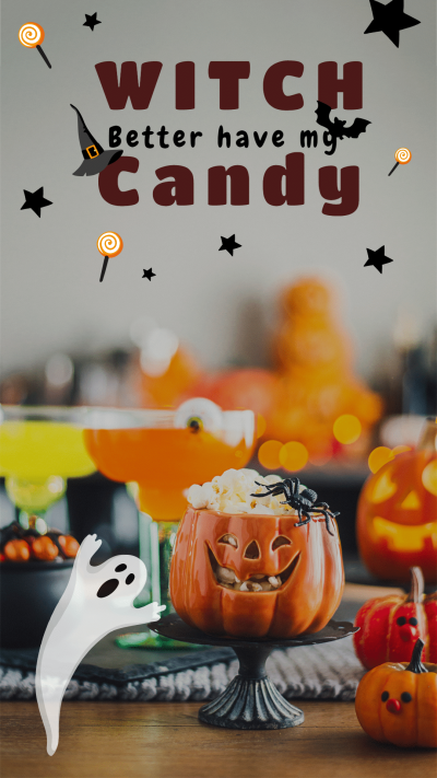 Halloween Festival Pumpkin Candy Bucket Instagram Story