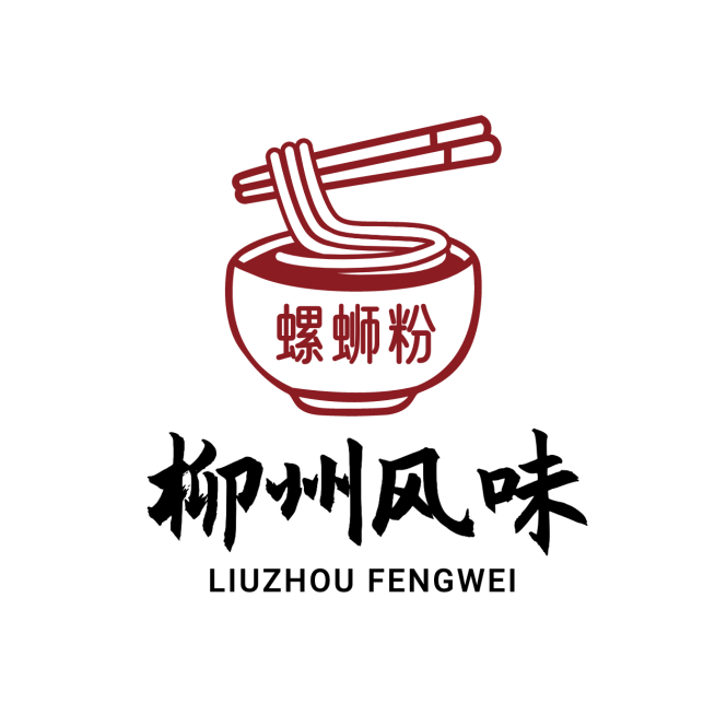 螺蛳粉食企业宣传简约LOGO图形预览效果