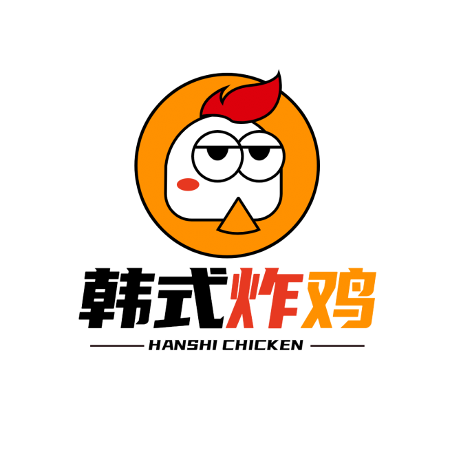 鸡排炸鸡企业宣传简约LOGO图形预览效果