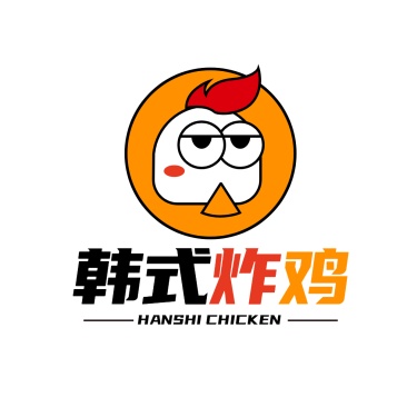 鸡排炸鸡企业宣传简约LOGO图形
