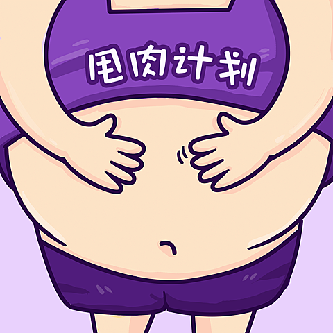 趣味创意手绘减肥头像