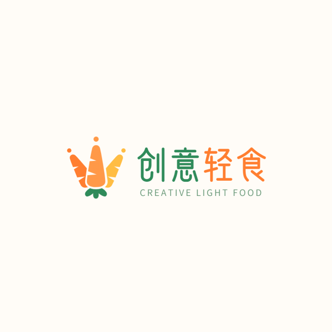 西餐轻食品牌宣传LOGO简约微信头像预览效果