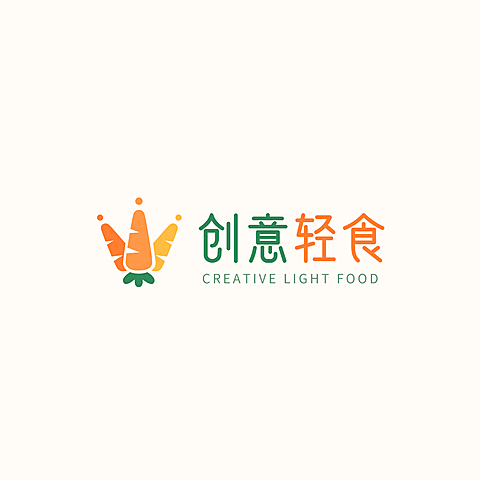 西餐轻食品牌宣传LOGO简约微信头像