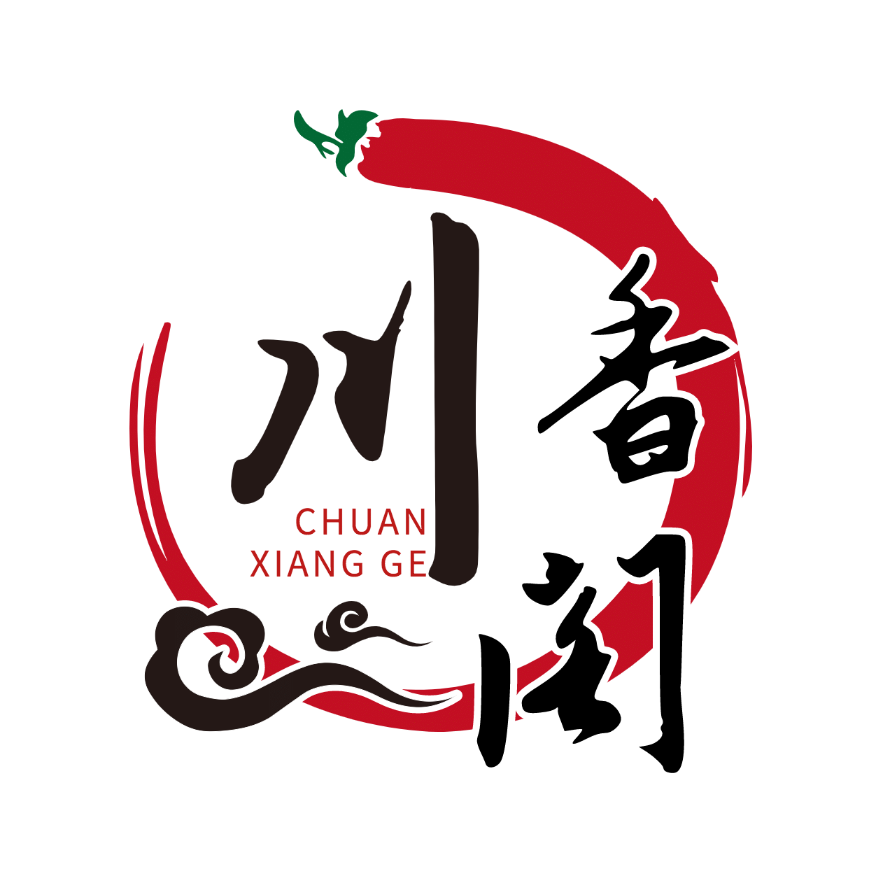 川菜中餐品牌宣传LOGO简约微信头像预览效果