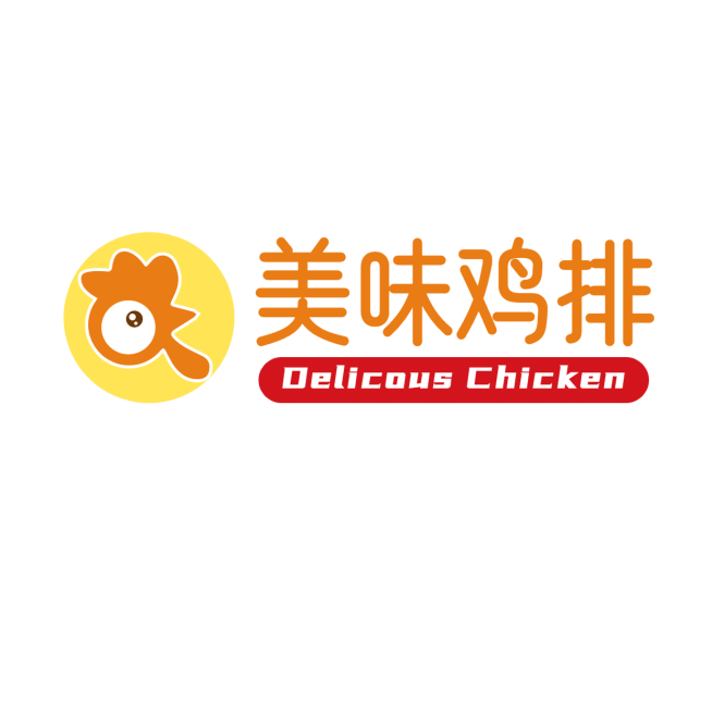 鸡排炸鸡小吃餐饮门店LOGO预览效果