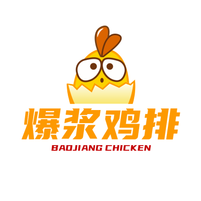 小吃快餐品牌宣传LOGO简约微信头像