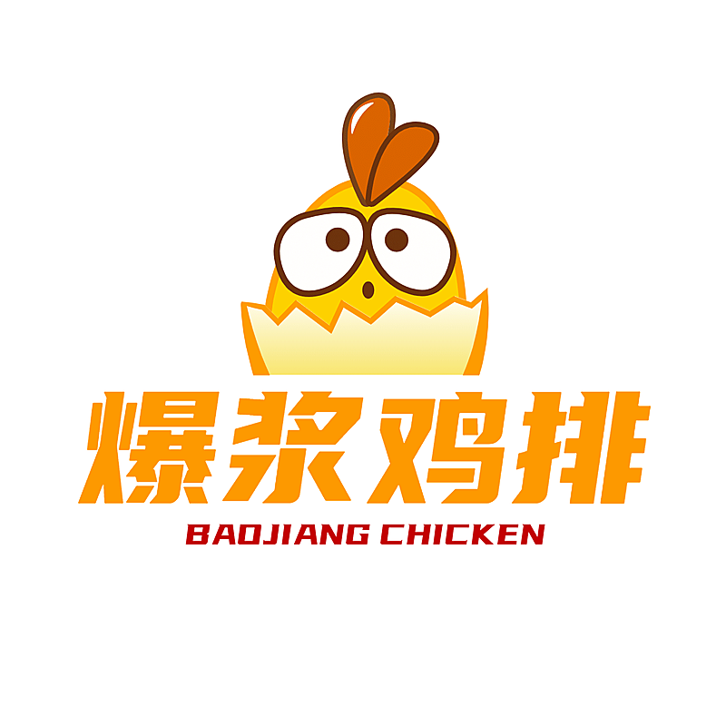 小吃快餐品牌宣传LOGO简约微信头像