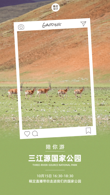 景区景点直播预告实景竖版海报预览效果