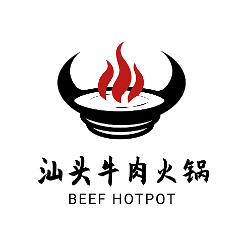 牛肉火锅餐饮门店LOGO