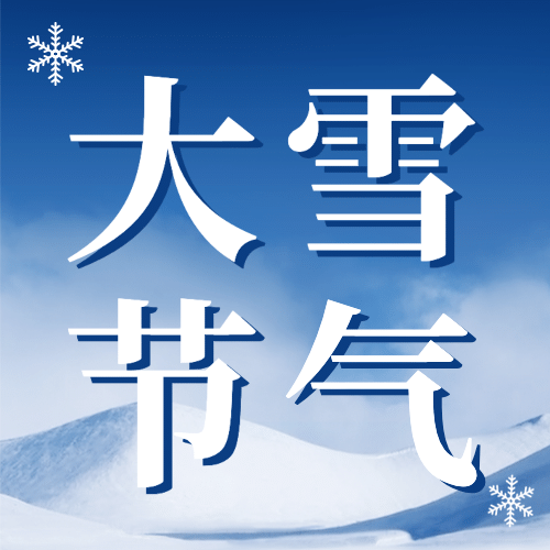 大雪节气祝福实景唯美公众号次图预览效果