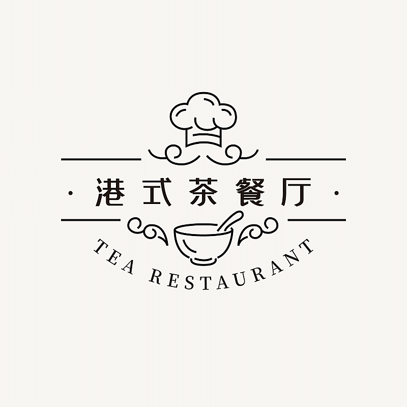 餐饮美食品牌宣传LOGO简约微信头像
