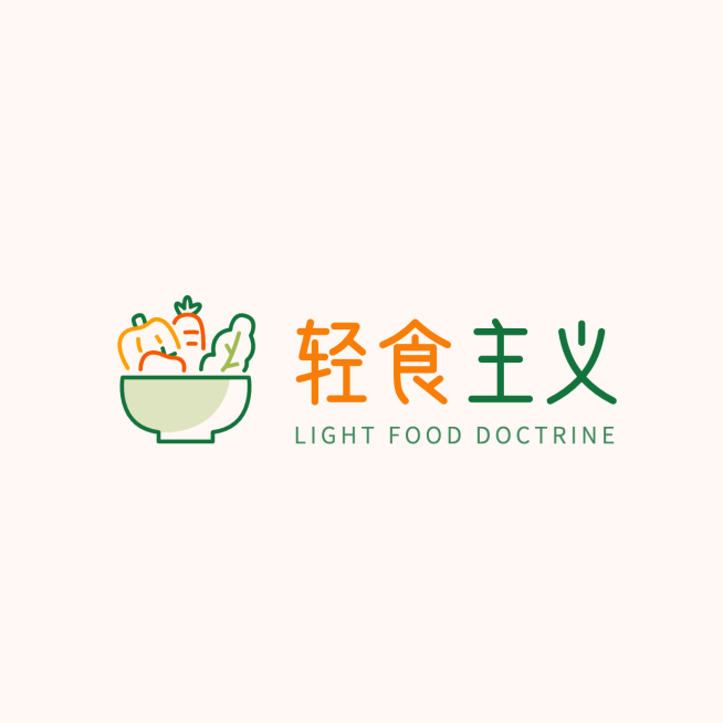西餐轻食品牌宣传LOGO简约微信头像预览效果