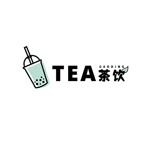 奶茶果汁品牌宣传LOGO简约微信头像