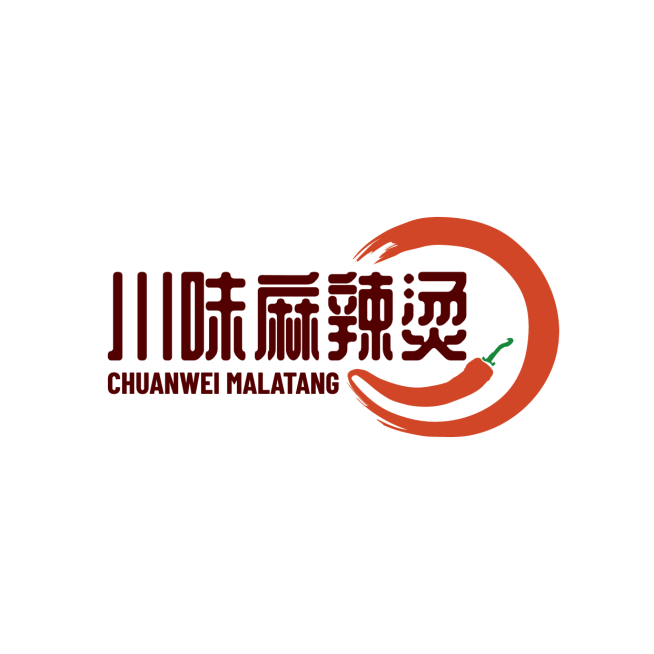 川菜快餐品牌宣传LOGO简约微信头像预览效果