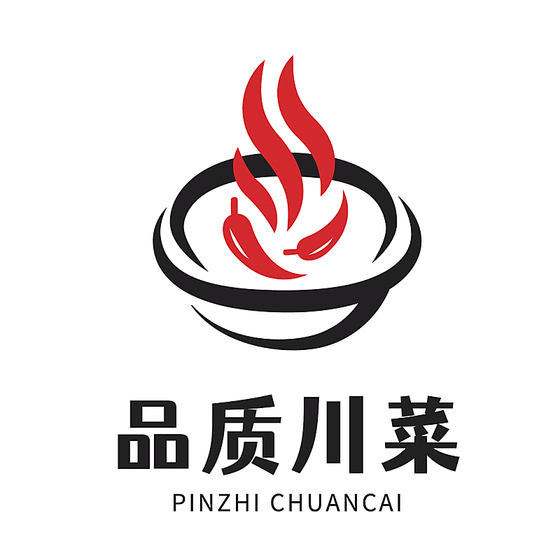 中餐快餐品牌宣传LOGO简约微信头像