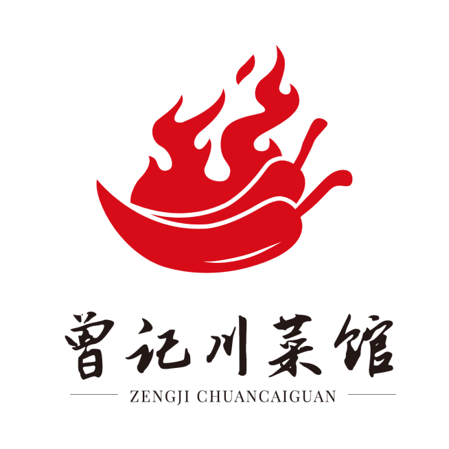 川菜中餐品牌宣传LOGO简约微信头像预览效果