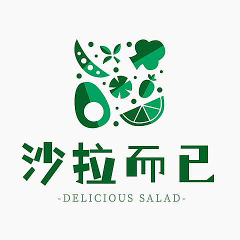 沙拉轻食餐吧餐饮门店LOGO