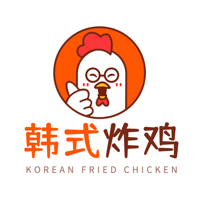 韩式炸鸡宣传推广门店图形LOGO预览效果