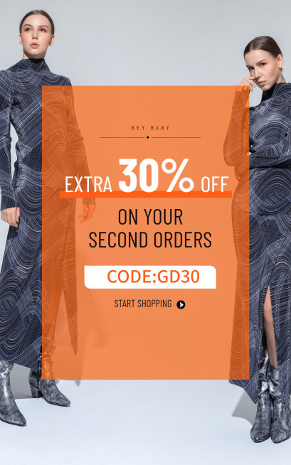 时尚黑色星期五服装女装跨境电商海报预览效果