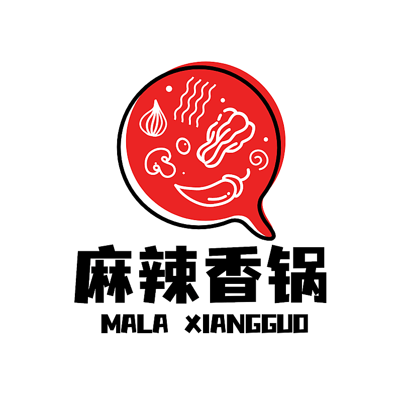 餐饮美食品牌宣传喜庆LOGO