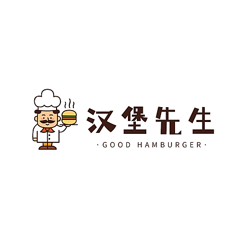 餐饮美食品牌宣传创意LOGO海报