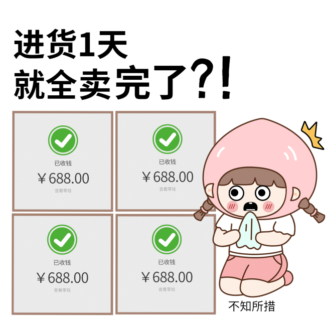 社交营销表情包晒单手绘预览效果