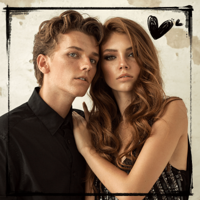 Couple Love Dating Mark Template