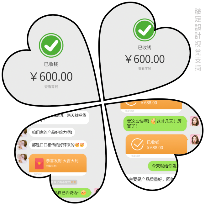四叶草宫格花式晒单方形海报预览效果