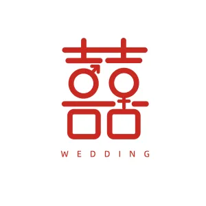 婚庆服务品牌宣传LOGO创意海报