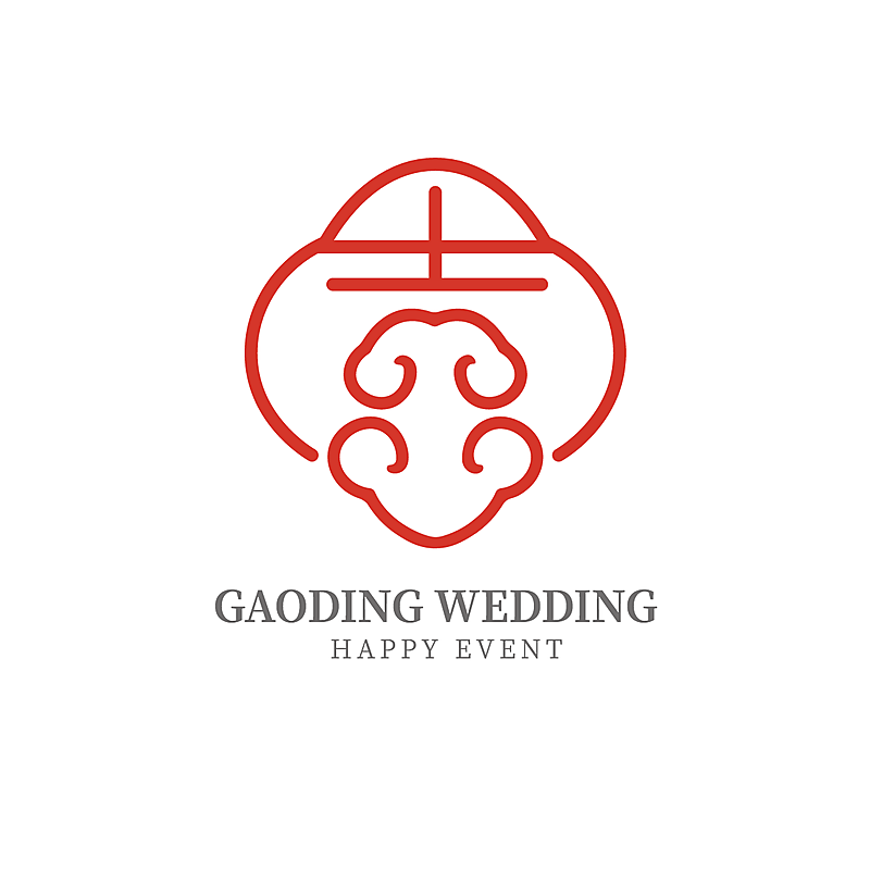 婚庆服务品牌宣传LOGO创意海报