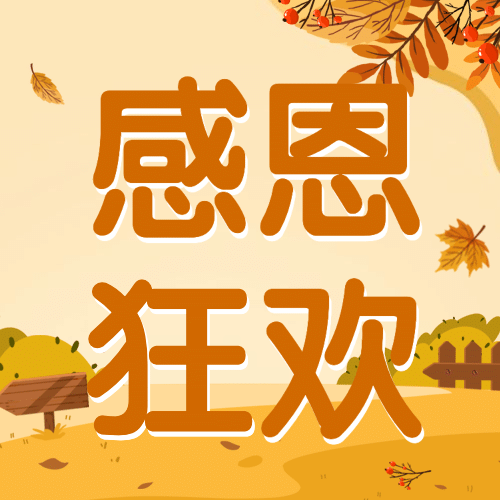 感恩节回馈火鸡插画营销公众号次图预览效果