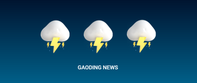 3D创意emoji雷雨雷电预警天气提示公众号首图