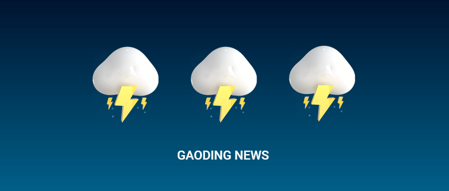 3D创意emoji雷雨雷电预警天气提示公众号首图
