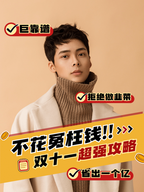 双十一营销活动攻略模板预览效果