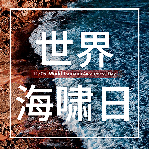 世界海啸日自然灾害科普预防实景公众号次图