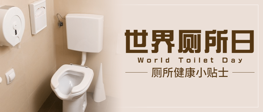 世界厕所日文明如厕公共卫生宣传实景公众号首图预览效果