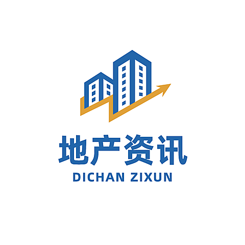 房地产自媒体楼盘资讯分析创意logo