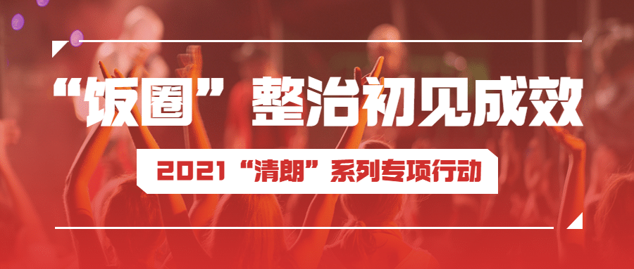 网信清朗行动饭圈整治回顾总结公众号首图