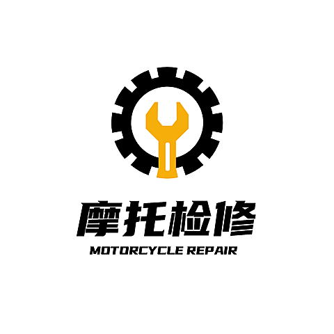 摩托维修检修服务创意LOGO