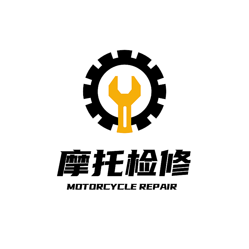 摩托维修检修服务创意LOGO