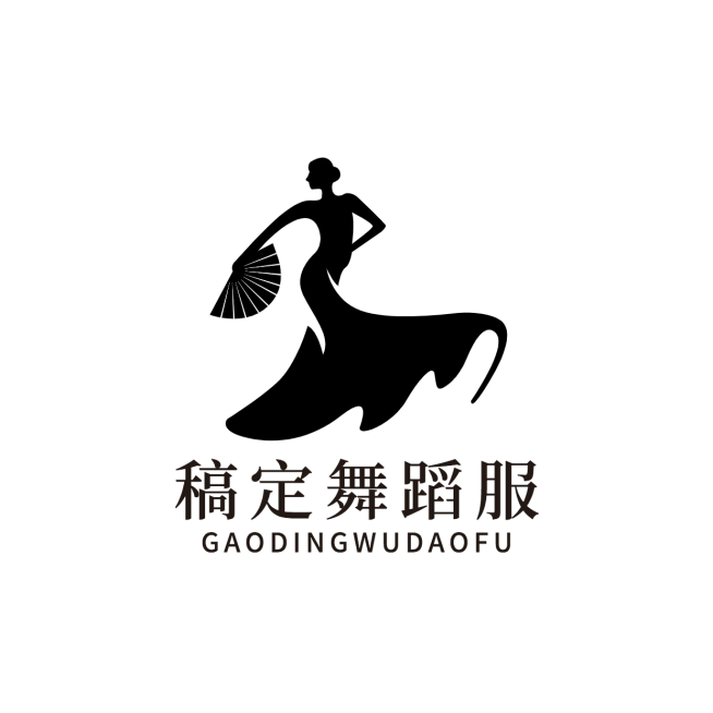 服装舞蹈门店简约LOGO预览效果