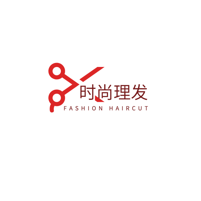 美发美业品牌宣传LOGO简约微信头像预览效果