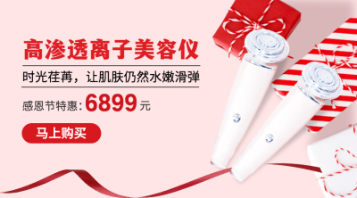 感恩节产品促销宣传会员活动商品卡片